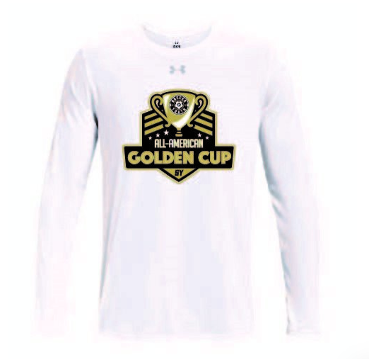Men's White Cup Logo Long Sleeve Tee (GC)