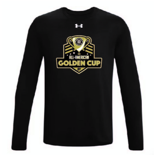 Youth Black Cup Logo Long Sleeve Tee (GC)